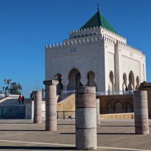 Mausoleum of Mohammed V who was the first king of Morocco (1957 - 1961) and father of Morocco's independence in the year 1956